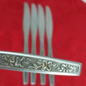 5X Bk La Spana Stanley Roberts Stainless MCM Butter Dinner Knife Serrated